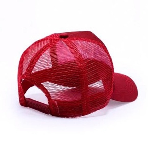 DODGE‎ x REASON Limited Edition Demon Car Trucker Hat Burgundy Mesh Snapback NEW - Picture 9 of 11